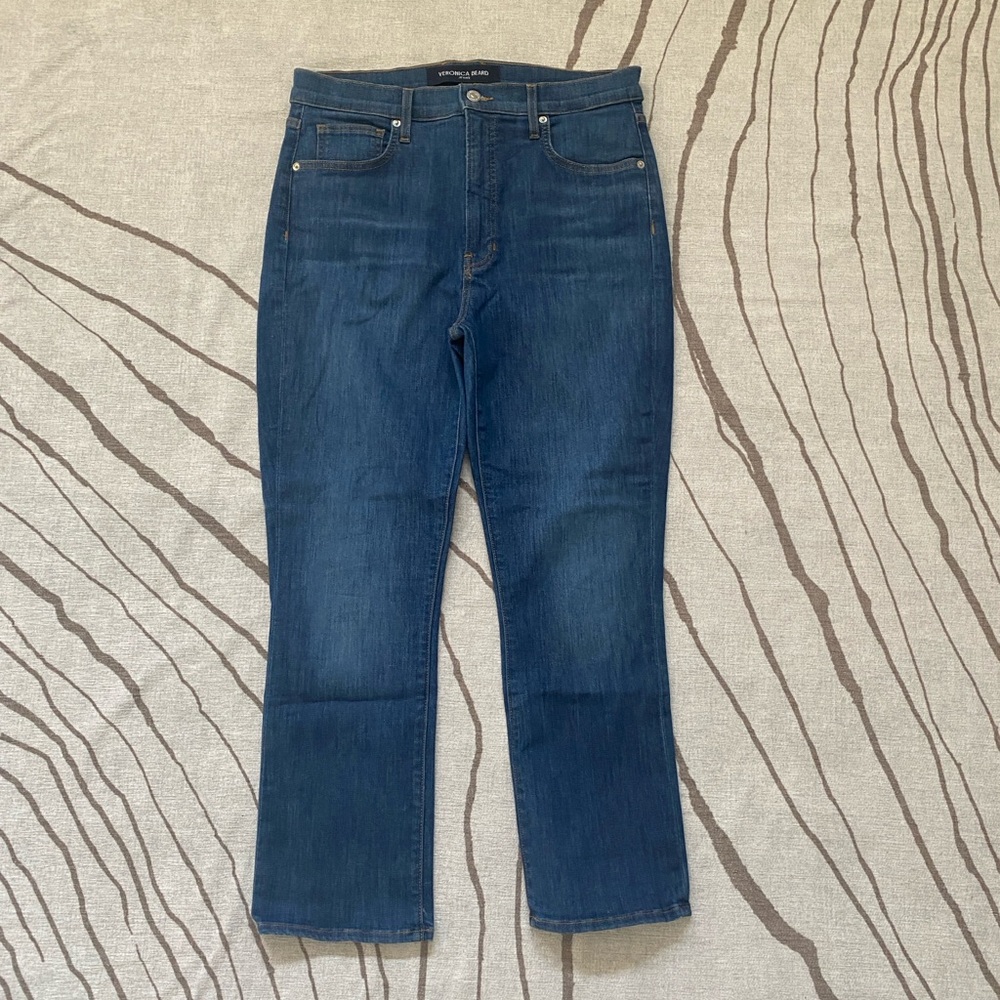 Veronica Beard High Rise Carly Kick Flare Jean